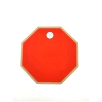 BBT 10 inch Drum Practice Pad - Red with Tripod Stand