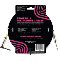 Ernie Ball 10' Straight / Angled  Instrument Cable - White  - 3m