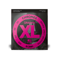 D'Addario ECB81 Chromes Bass Guitar Strings, Light, 45-100, Long Scale