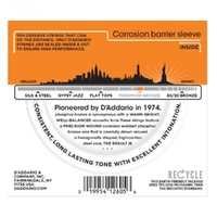 D'addario EJ15 Phosphor Bronze, Extra Light Acoustic Guitar Strings , 10 - 47