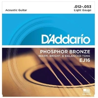 D'Addario EJ16 4 SETS  Phosphor Bronze  Light Acoustic Strings   12 - 53