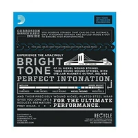 D'Addario EJ21 Nickel Wound Electric Guitar Strings, Jazz Light, 12 - 52