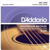D'addario EJ26  Phosphor Bronze Custom  Acoustic Guitar Strings 11 - 52 - 4 SETS