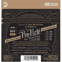 D'Addario EJ51 Pro-Arte Classical Guitar Strings Polished Basses Hard Tension