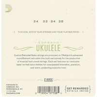D'Addario EJ65S Pro-ArtǸ Custom Extruded Soprano Ukulele Strings Set 