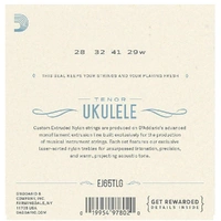 D'Addario Pro-ArtǸ Cust Extruded Tenor Ukulele Strings Low G Clear Nylon 