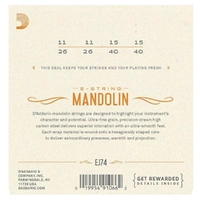 D'Addario EJ74 Phosphor Bronze Mandolin Strings Set  Medium 11 - 40 