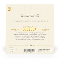 D'Addario EJ81 Irish Bouzouki Strings - Set phosphor  Bronze Loop Ends