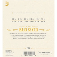D'Addario EJ86 Bajo Sexto Strings