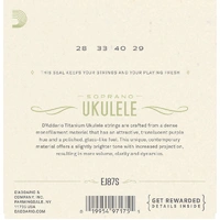 D'Addario EJ87S Titanium Ukulele Strings, Soprano - 4SETS