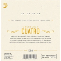 D'Addario EJ98 Cuatro-Venezuela Strings