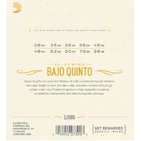 D'Addario EJS85 Bajo Quinto Stainless Steel Strings
