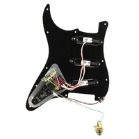 EMG DG20 David Gilmour Pre-Wired Pickguard Black - Ivory pickups