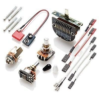 EMG TX Active Single Coil FTX and RTX Pickup Set with Pots and Wiring Black