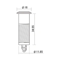 BBT Barrel Stereo Input Jack -Nickel - Flush Mount