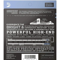 D'Addario EPS180 ProSteels Bass Guitar Strings Extra Super Light 35-95 Long Scal