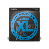 D'Addario ETB92 Tapewound Bass Guitar Strings, Medium, 50-105, Long Scale