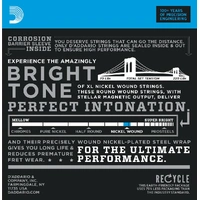 D'Addario 3 sets Nickel Wound Electric Guitar Strings, 10-46 with NVE Peg winder