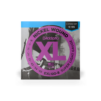D'Addario EXL120-8 8-String Nickel Wound Electric Guitar Strings, 09 - 65