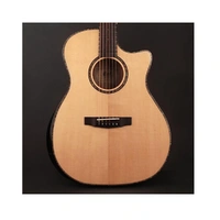 Cort GA-PF CW Bevel Acoustic or Electric Guitar Natural Gloss LR Baggs Pickup
