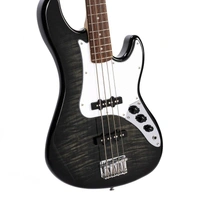 Cort GB24JJ GB Series 4 String Bass Guitar - Trans Black
