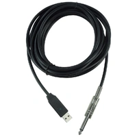 The Behringer Guitar To USB Interface Connection Mono 1/4" Jack Cable 