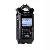 Zoom H4n Pro Handy Recorder - Black 24-bit/96kHz Field Recorder and 2x2 USB Audio Interface