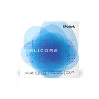 D'Addario Helicore Cello String Set, 4/4 Scale, Medium Tension
