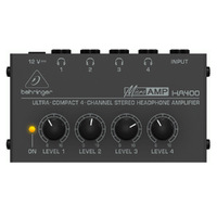 The Behringer Ultra-Compact 4-Channel Microamp HA400 Stereo Headphone Amplifier