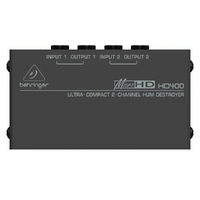 The Behringer Ultra-Compact MICROHD HD400 2-Channel Hum Destroyer