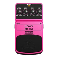 The Behringer HM300 Ultra-High Gain Heavy Metal Distorion Effects Pedal