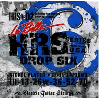 La Bella HRS-D2  drop 6 - Drop tune electric Guitar Strings 4 SETS  - 10 - 70