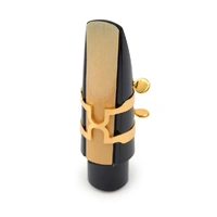 D'Addario H-Ligature & Cap, Tenor Saxophone (Hard Rubber Mouthpieces), Gold
