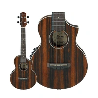 Ibanez UEW13MEE Acoustic Electric Concert Ukulele, Dark Brown Open Pore