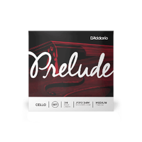 D'Addario Prelude Cello Single C String, 3/4 Scale, Medium Tension