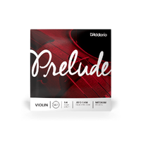 D'Addario Prelude Violin String Set, 1/4 Scale, Medium Tension