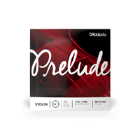 D'Addario Prelude Violin Single E String, 3/4 Scale, Medium Tension
