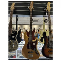 Jet Bass Guitar Goldtop - BBT upgrade Mojo Tone Pickups