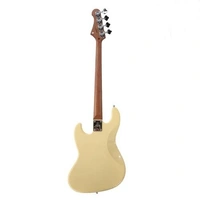 Jet JJB-300 4-String Bass Guitar with Maple Fretboard – Vintage Yellow