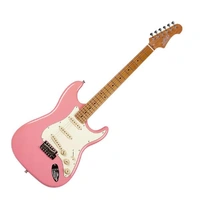 Jet JS-300 SSS Electric Guitar Burgundy - Roasted Maple Neck