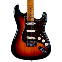 Jet JS-300 SSS Electric Guitar Sunburst - Roasted Maple Neck