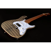 Jet JS-450-TBK  Electric Guitar - Flamed Top - Trans Black