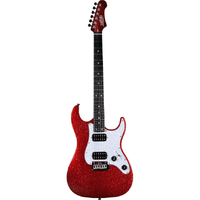 Jet JS-500-RDS HH Electric Guitar - Red Sparkle 