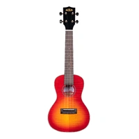 KA-FMCB-C – Gloss Flame Maple Cherry Burst Concert Ukulele with Gig Bag