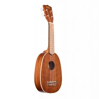 Kala KA-P Satin Mahogany Soprano Pineapple Shape Ukulele Natural