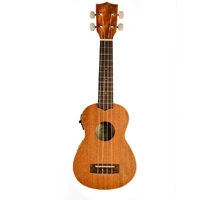 KALA KA-SE Mahogany Soprano Ukulele, Aquila Strings Acoustic / Electric with EQ