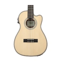 Kala Solid Spruce Top Striped Ebony - Baritone Ukulele  w/ Cutaway and EQ 