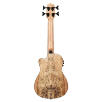 Kala UBASS-SP-MAPL-FS Spalted Maple Fretted Ubass with Bag