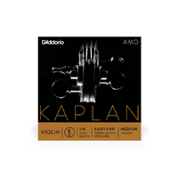 D'Addario Kaplan Amo Violin E String, 1/4 Scale, Medium Tension