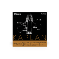 D'Addario Kaplan Amo Violin E String, 3/4 Scale, Medium Tension
